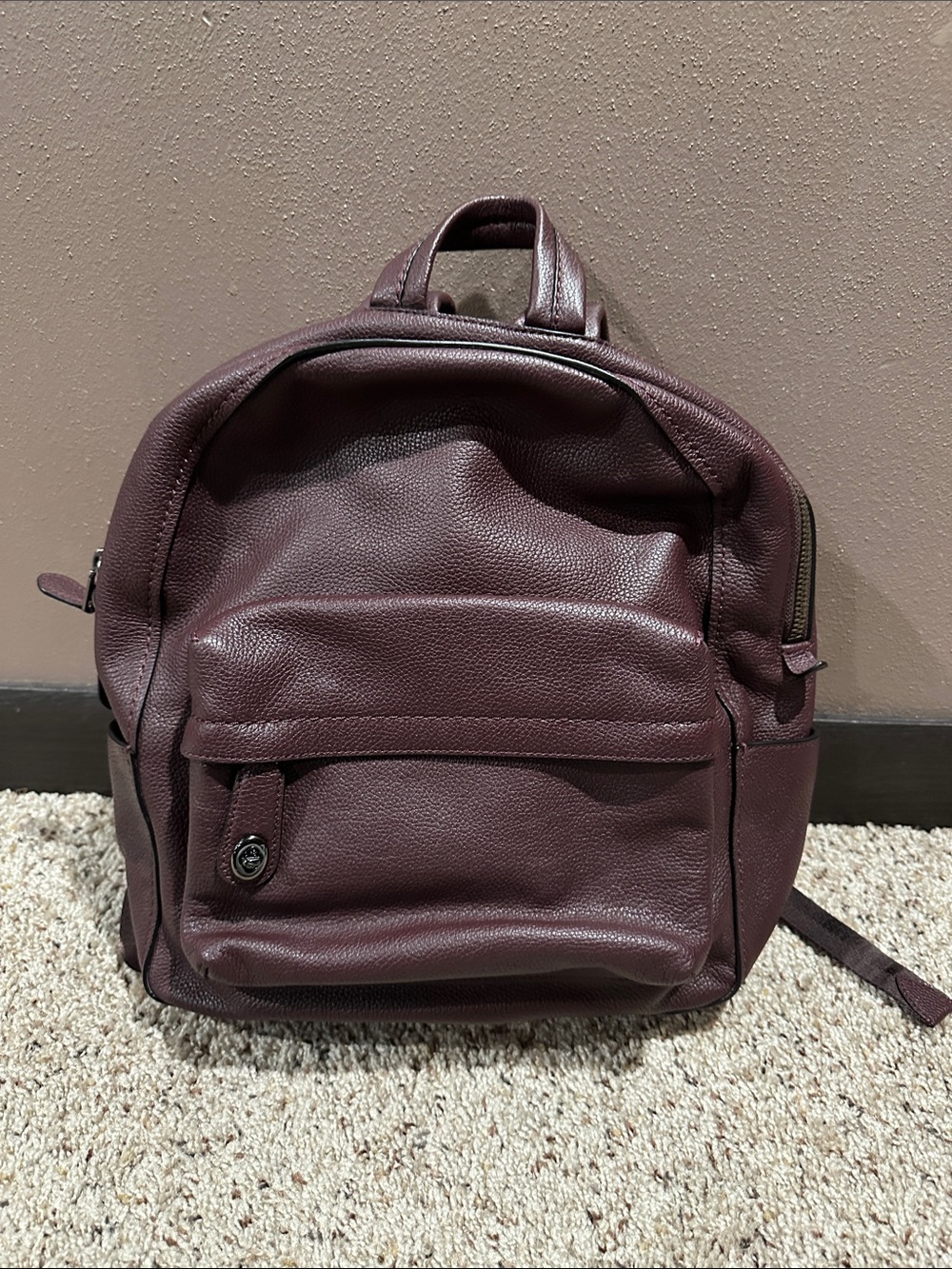 Coach Campus Backpack. Oxblood